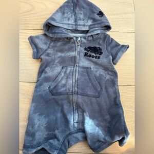 Roots Blue Baby Romper